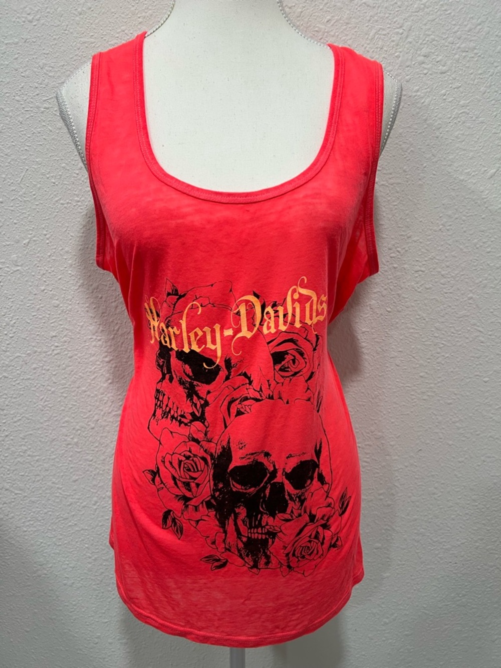 HARLEY DAVIDSON Nassau Bahamas Skull Graphic Tank Top - Picture 2 of 9